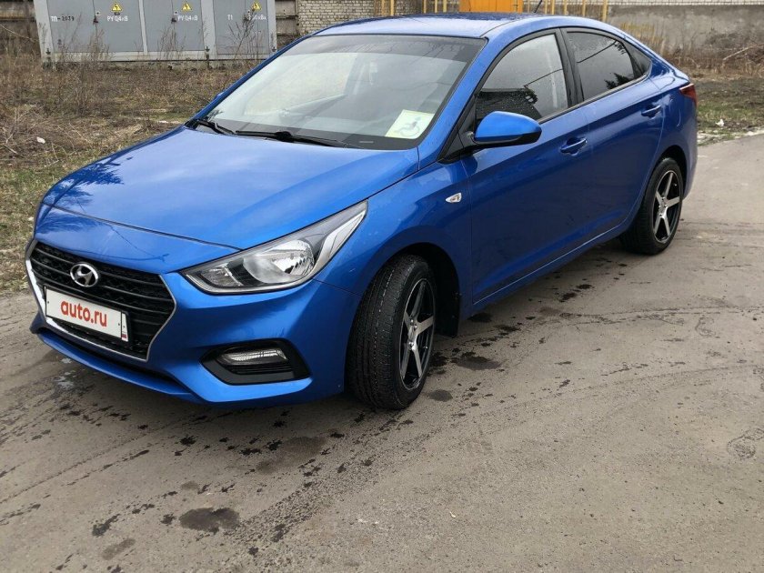 Хендай солярис 2017 синий