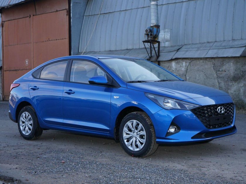Хендай Солярис 2022 синий