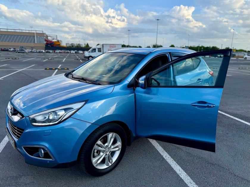 Hyundai ix35 голубая