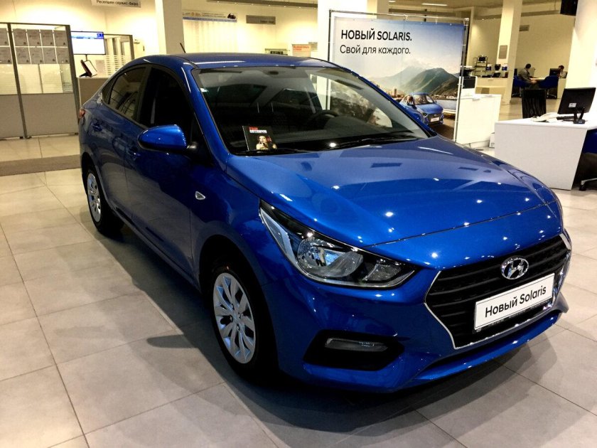 Hyundai Solaris 2017 Blue