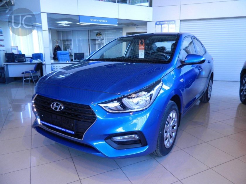 Хендай Солярис 2017 синий