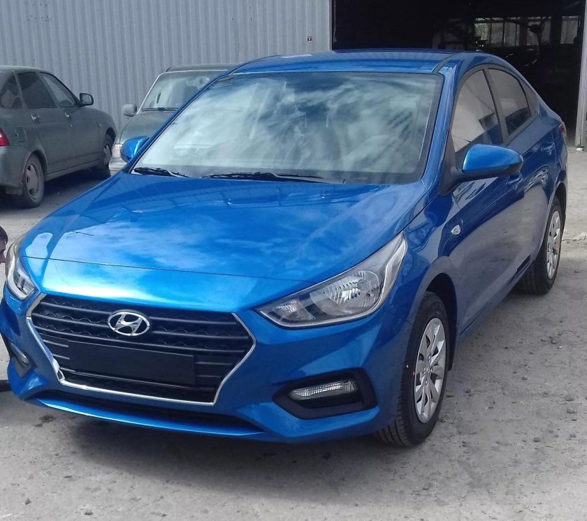 Хендай Солярис 2017 синий