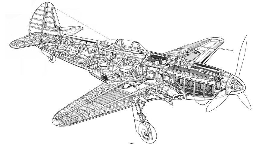 Схема самолета як 3