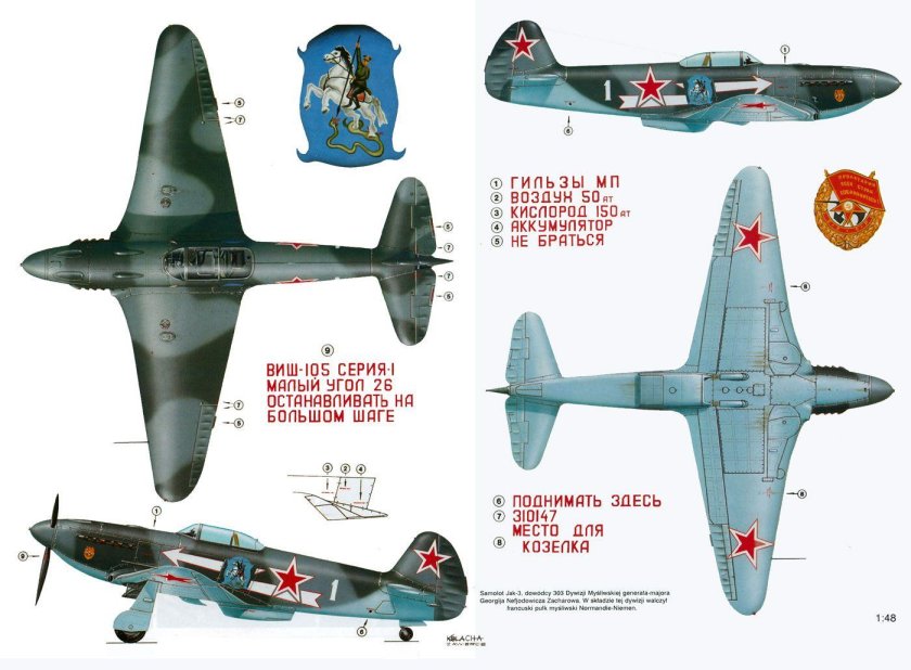 Як-9 схема окраски