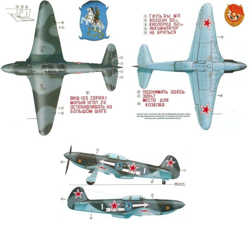 Як-9 схема окраски