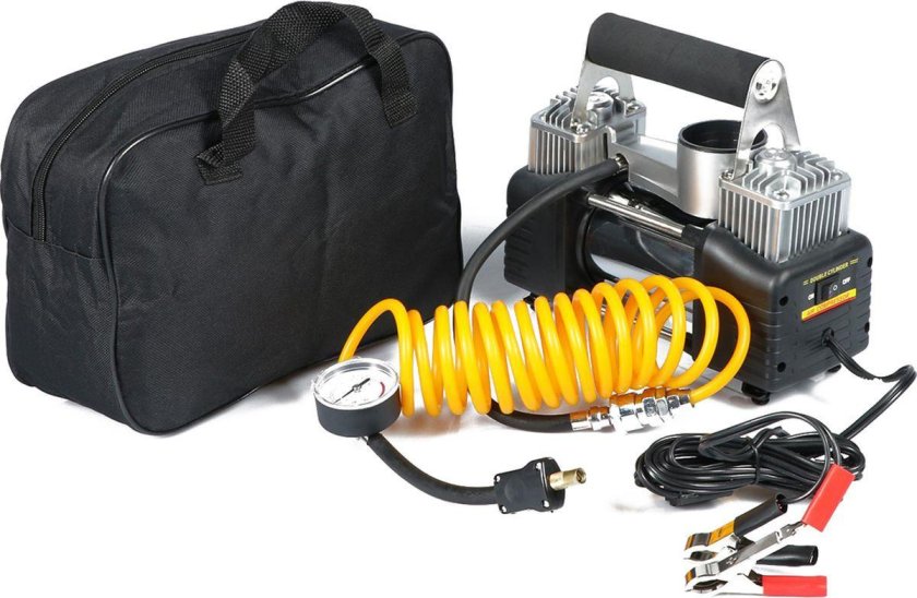 Компрессор двухпоршневой автомобильный 12в