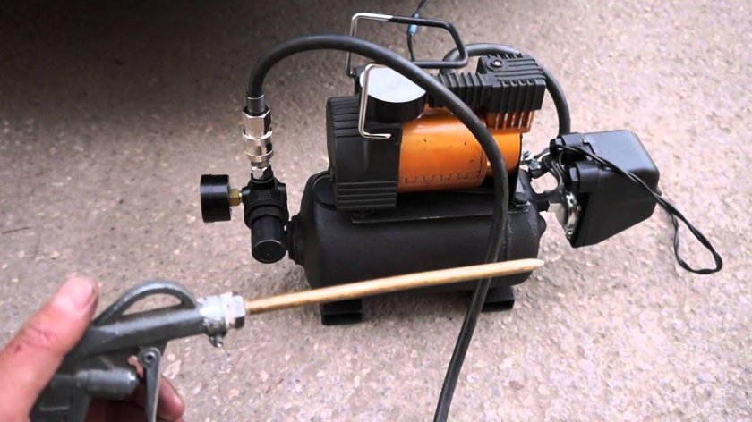 Компрессор воздушный из холодильного компрессора для пескоструя