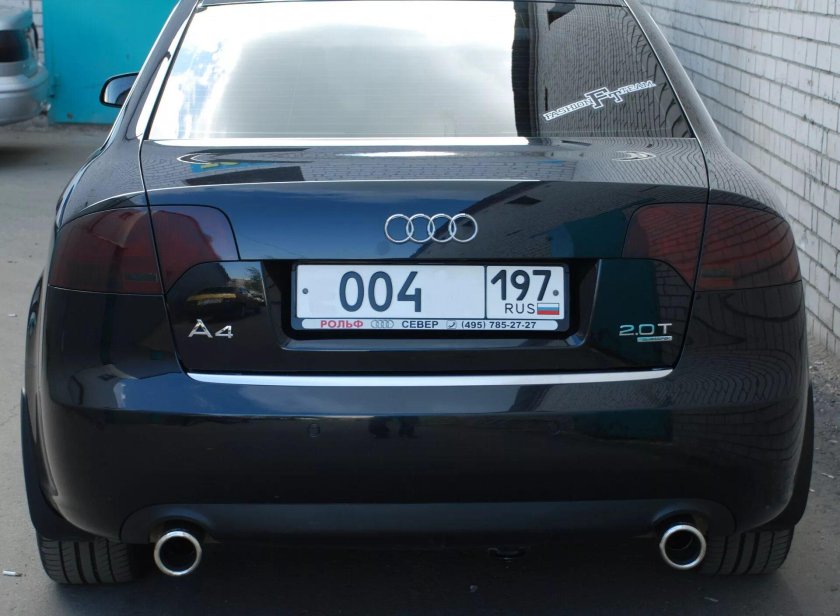 Ауди а4 тонированные фары