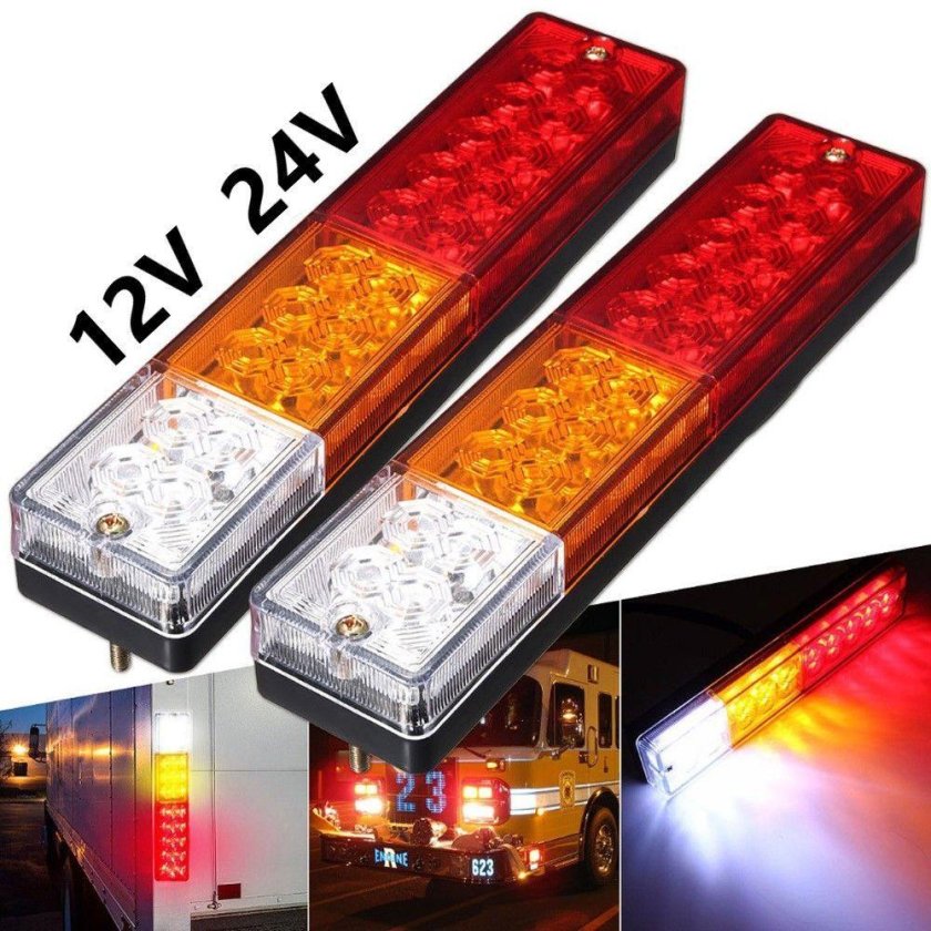 Светодиодные стоп сигналы для грузовиков 24v
