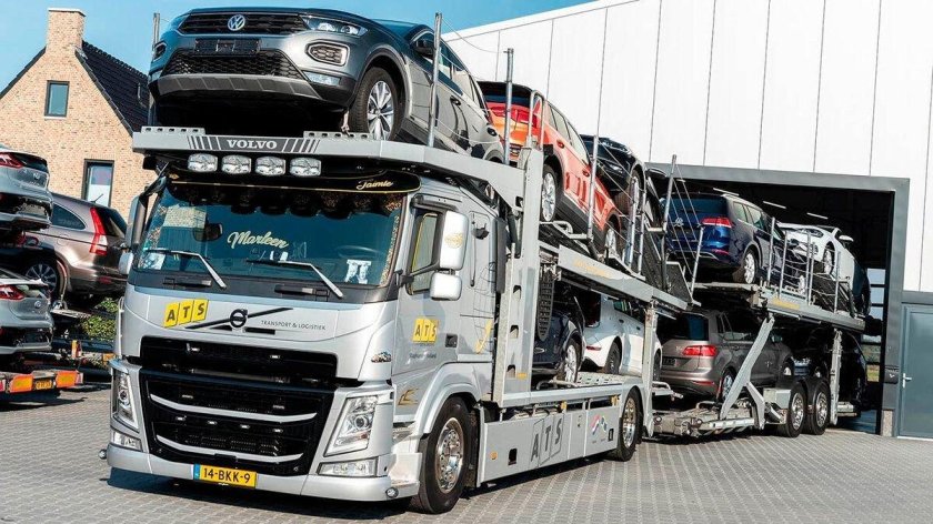 Вольво ФМ автовоз