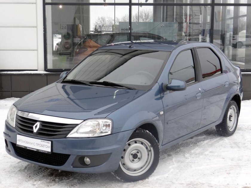 Рено Логан 2009 черный