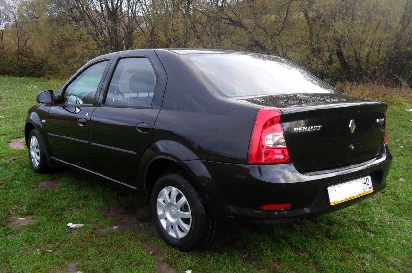 Рено Логан 1 Рестайлинг черный