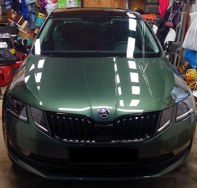 Шкода Октавия а7 темно зеленая