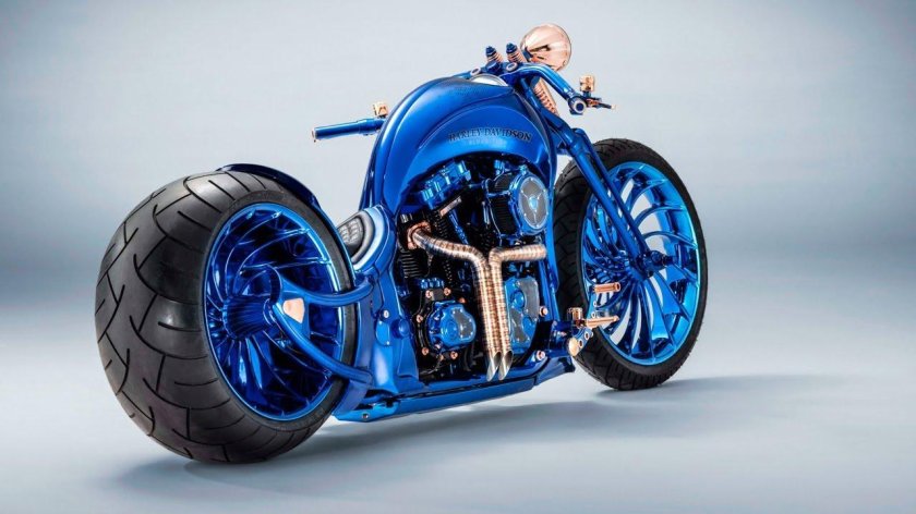 Мотоцикл Harley Davidson Blue Edition