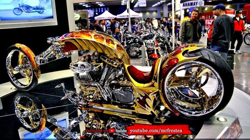 Yamaha Road Star BMS (золотой чоппер)