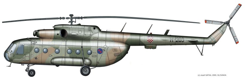 Ми-8 вертолёт сбоку