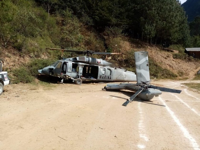 Крушение вертолета Блэк Хоук