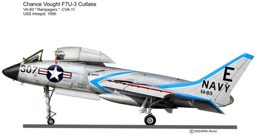 Самолет f7u Cutlass