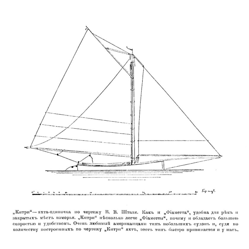 Парусное вооружение швертбота