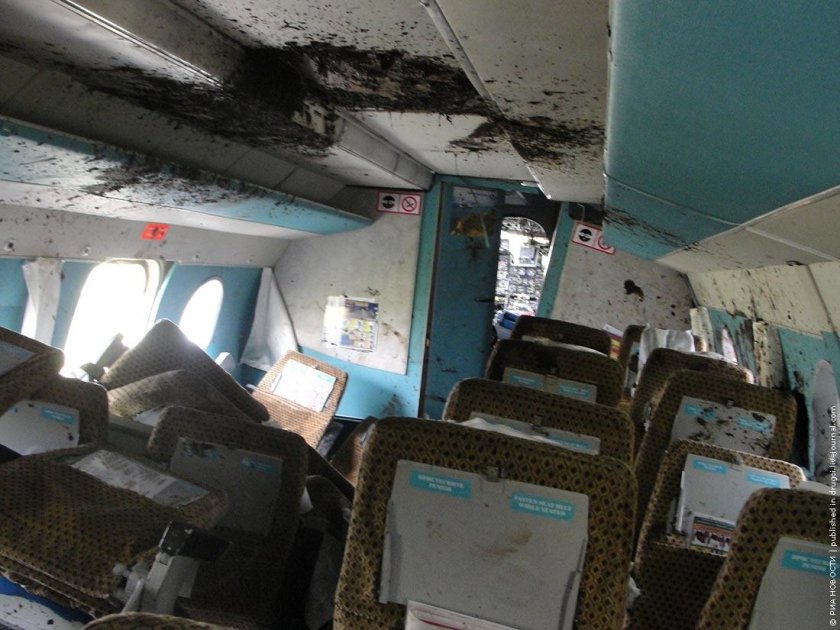 АН-24 пассажирский самолёт салон
