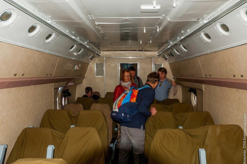 Ан24 самолет салон