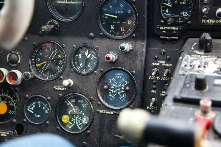 Панель приборов самолета ан2