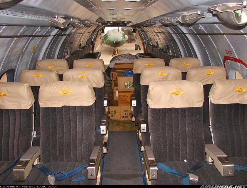 Ан24 самолет салон