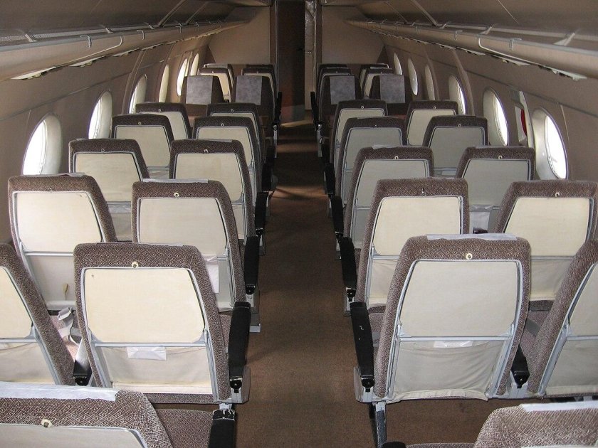 Ан24 самолет салон