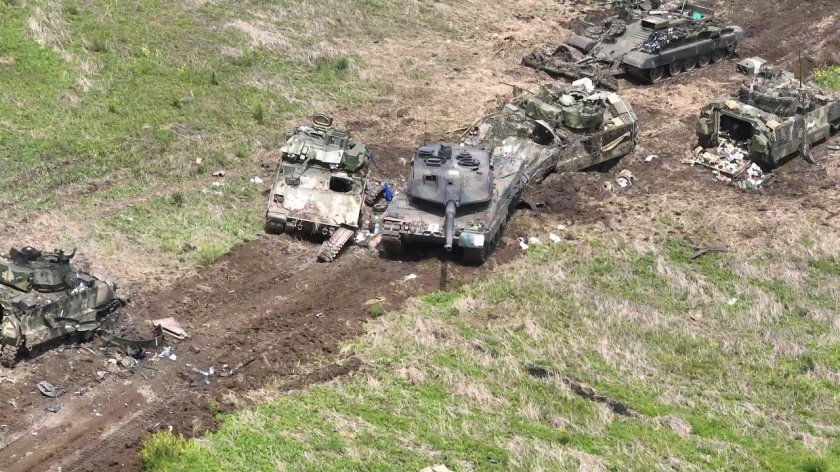 Подбитая украинская техника