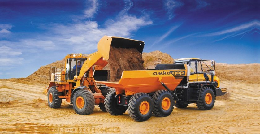 Трактор Амкодор погрузчик