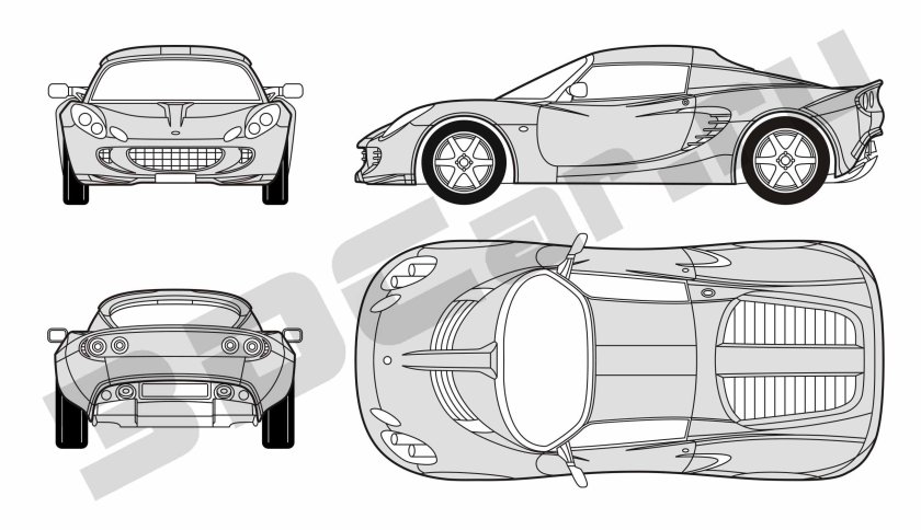Лотус Элис габариты