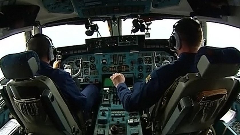Ил-76 кабина пилотов