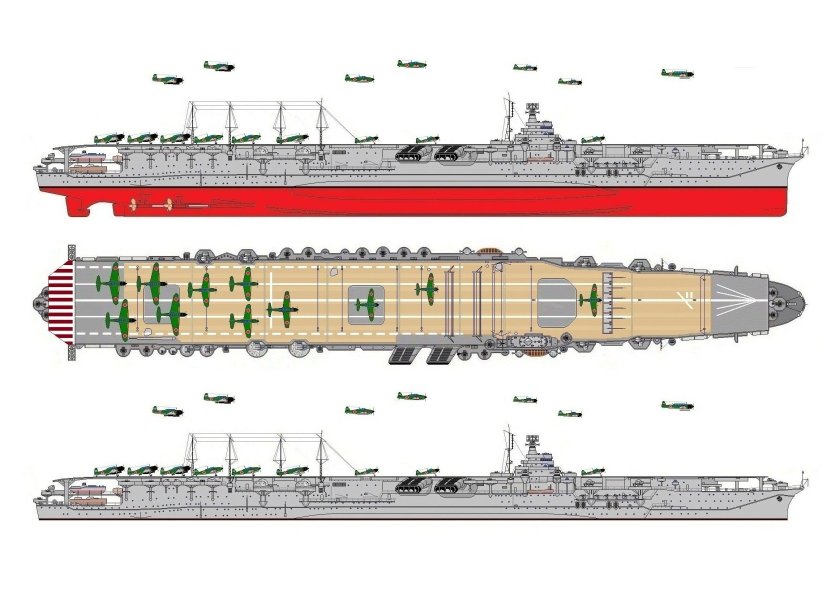 Японский авианосец Синано