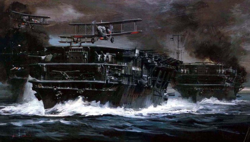 Японский авианосец Кага