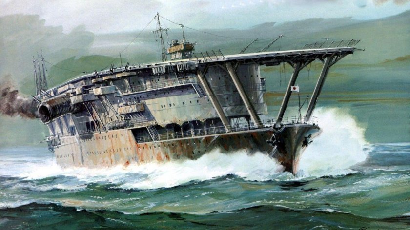 Японский авианосец Акаги