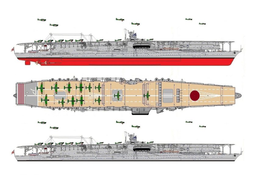 Японский авианосец Акаги