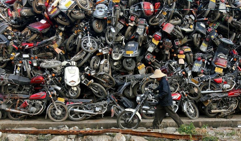 Свалка мотоциклов
