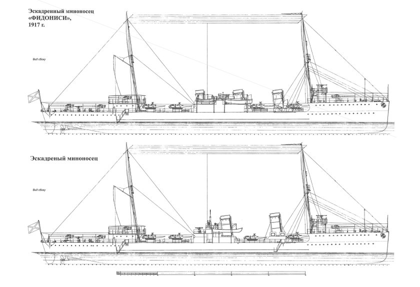 Эскадренные миноносцы Италии чертежи