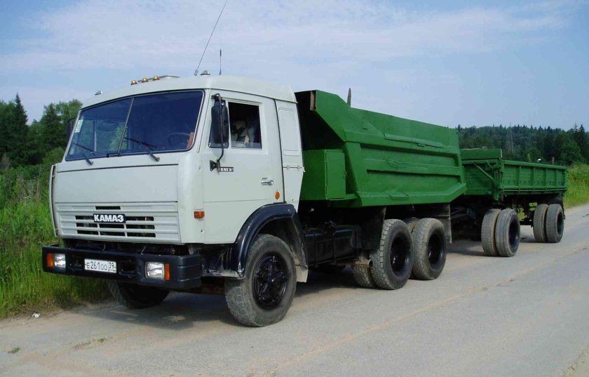 КАМАЗ 5511 самосвал зеленый