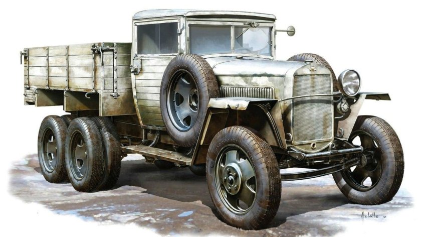 Грузовик полуторка газ аа