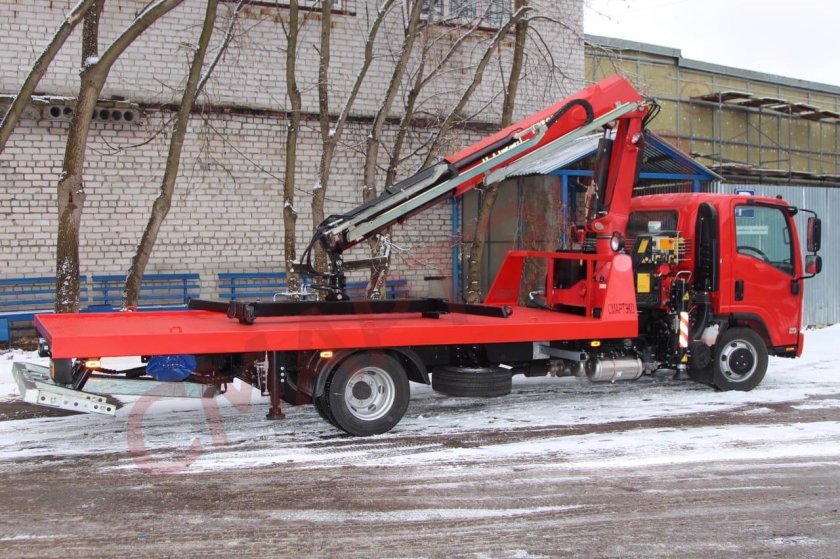 Исузу эвакуатор с КМУ