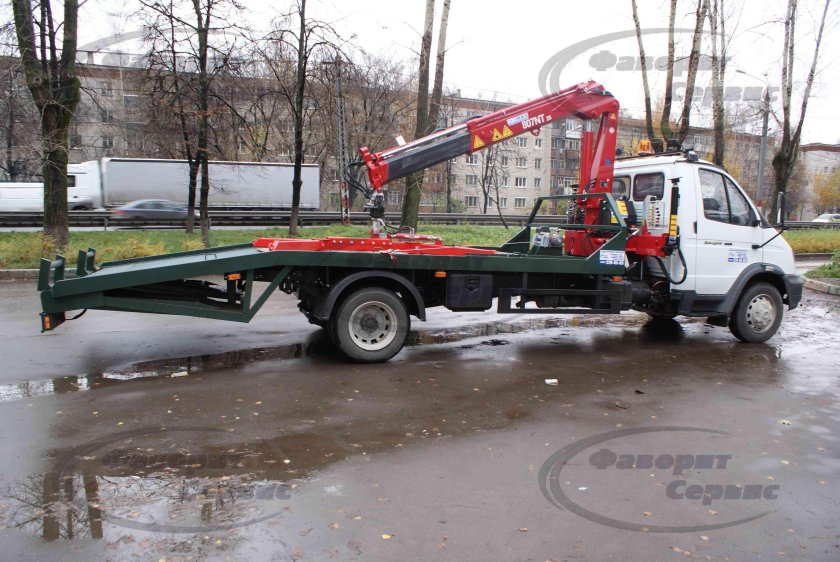 ГАЗ Валдай эвакуатор с манипулятором