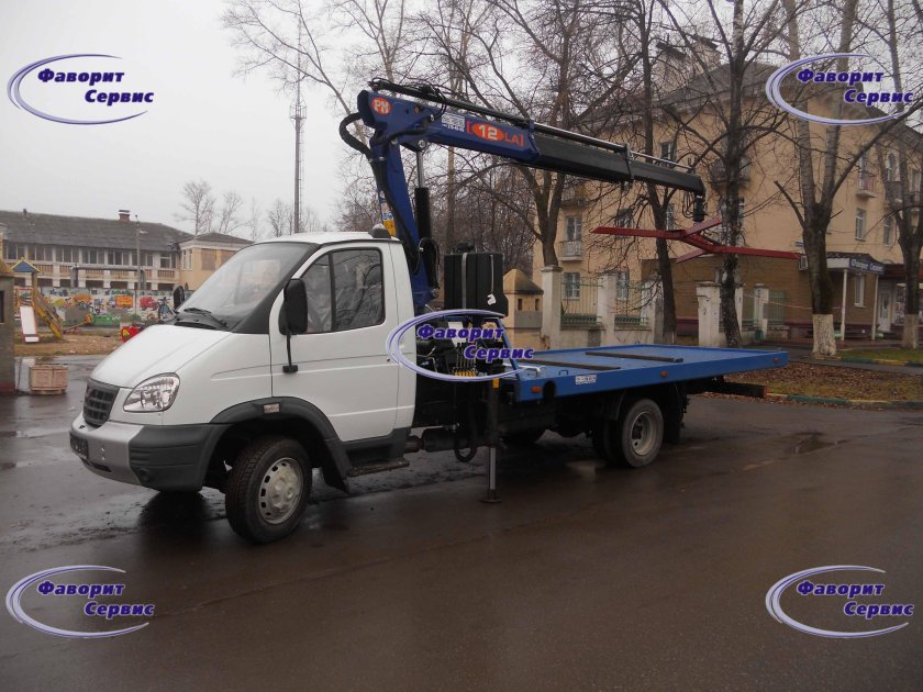 ГАЗ Валдай эвакуатор с манипулятором