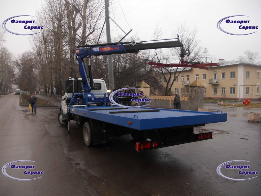 Эвакуатор с прямой платформой