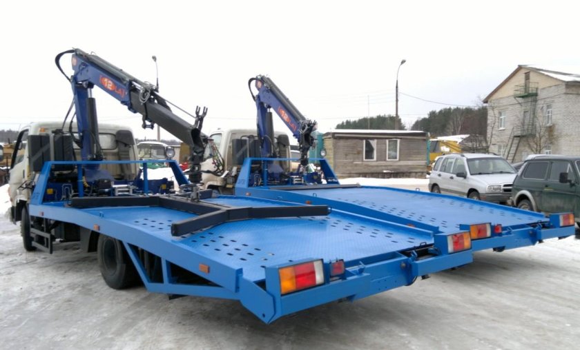 Эвакуатор Хендай HD 78 со сдвижной платформой