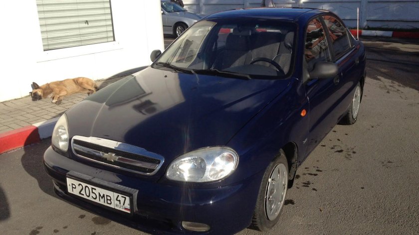 Шевроле Ланос 2008 синий