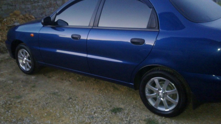 Шевроле Ланос синий