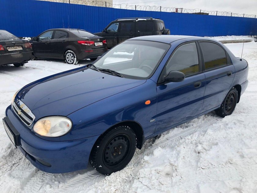 Шевроле Ланос 2009 синий