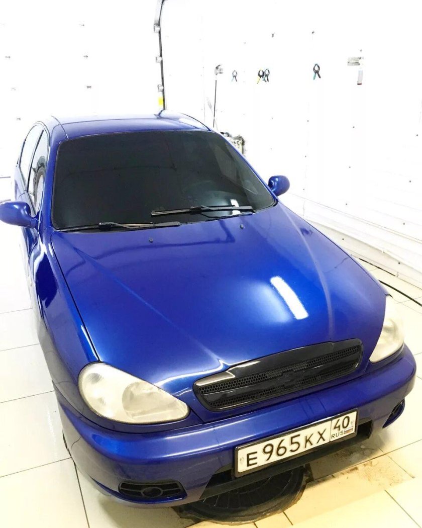 Шевроле Ланос темно синий