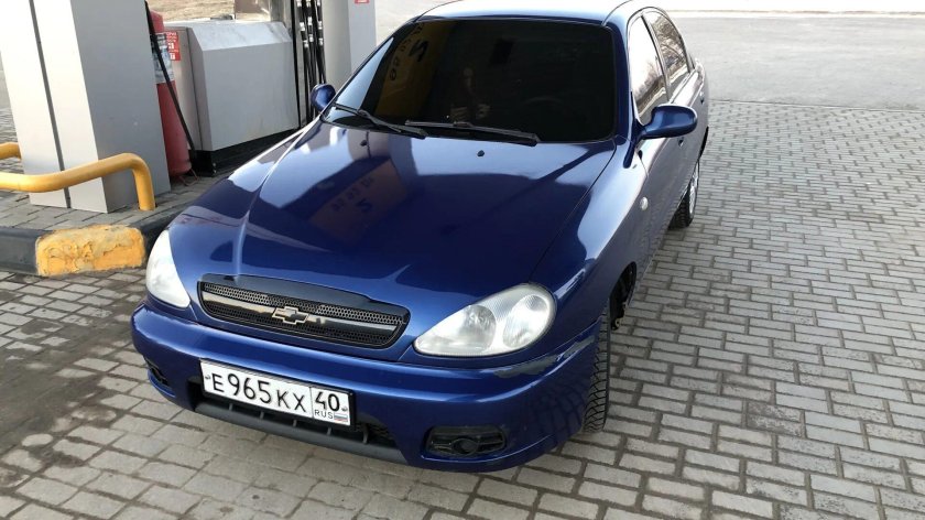Шевроле Ланос синий